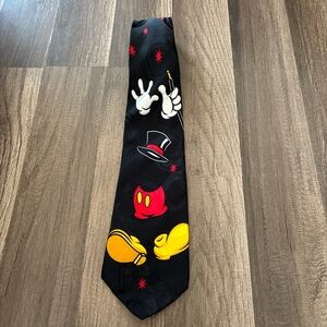 Disney Mickey Mouse magician 100% silk vintage tie